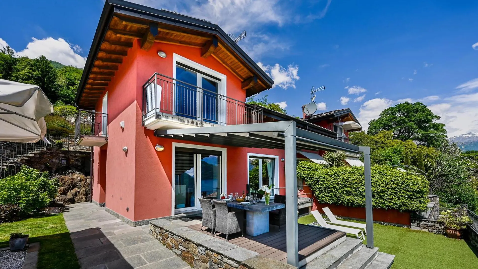 Tatil Evi Verde Ferienhaus Mit Panorama-Seeblick Pianello Del Lario İtalya